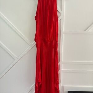 Elegant Red Sleeveless Dress